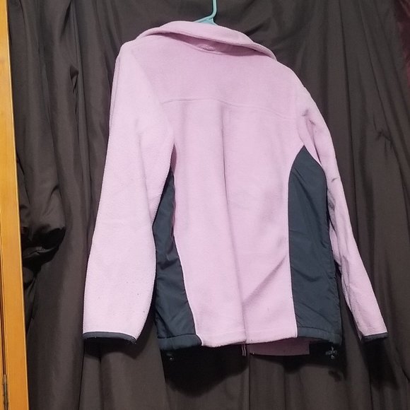 COPY - COPY - Pink zip up Fleece w/charcoal gray … - Picture 3 of 15